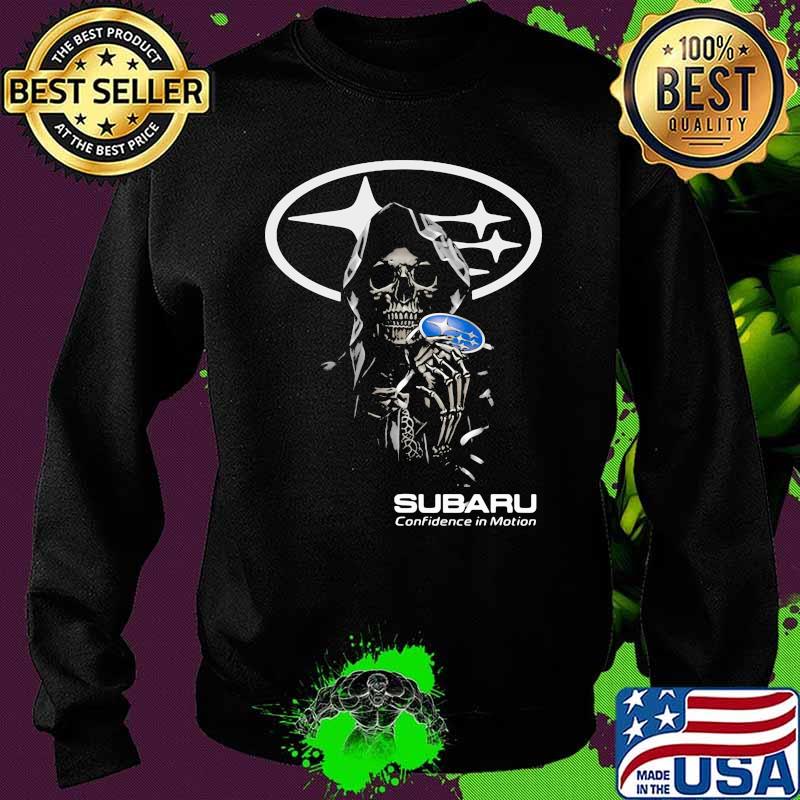 Skull With Logo Subaru Confidence In Motion Shirt Sweater Skull With Logo Subaru Confidence In Motion Shirt Sweater