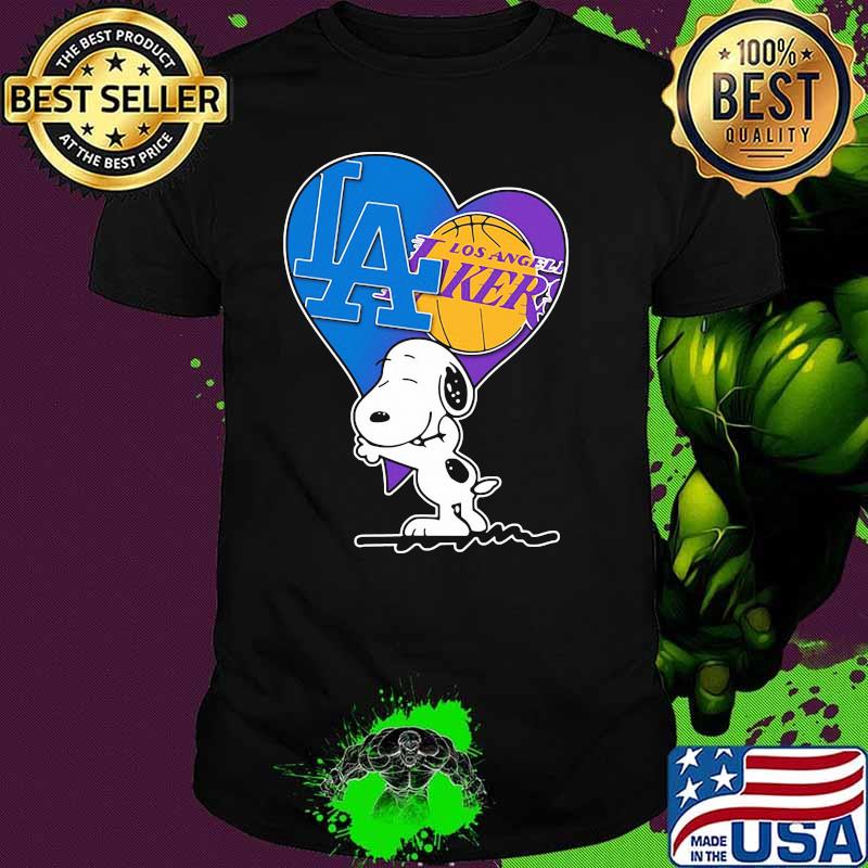 Snoopy Lover Los Angeles Lakers And Dodgers Shirt Snoopy Lover Los Angeles Lakers And Dodgers Shirt