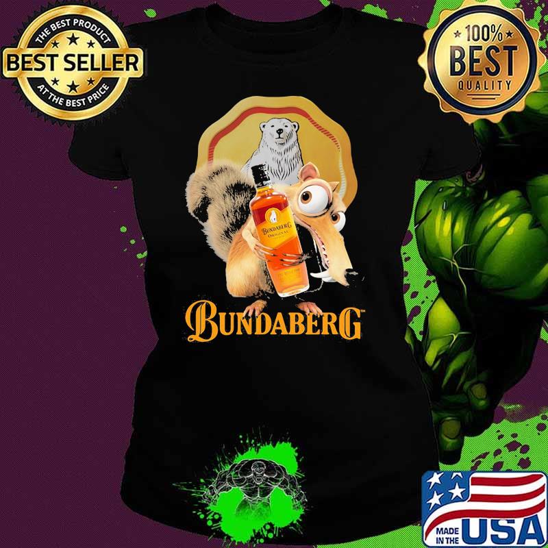 Squirrel Scrat With Logo Bundaberg Shirt Ladies tee Squirrel Scrat With Logo Bundaberg Shirt Ladies tee