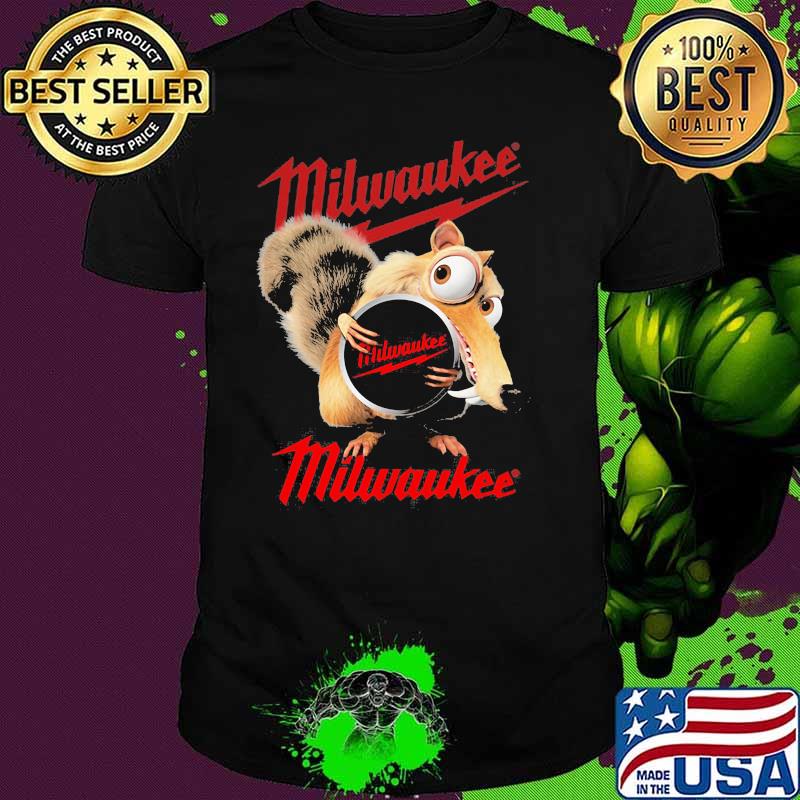 Squirrel W Nuts With Logo Milwaukee Shirt