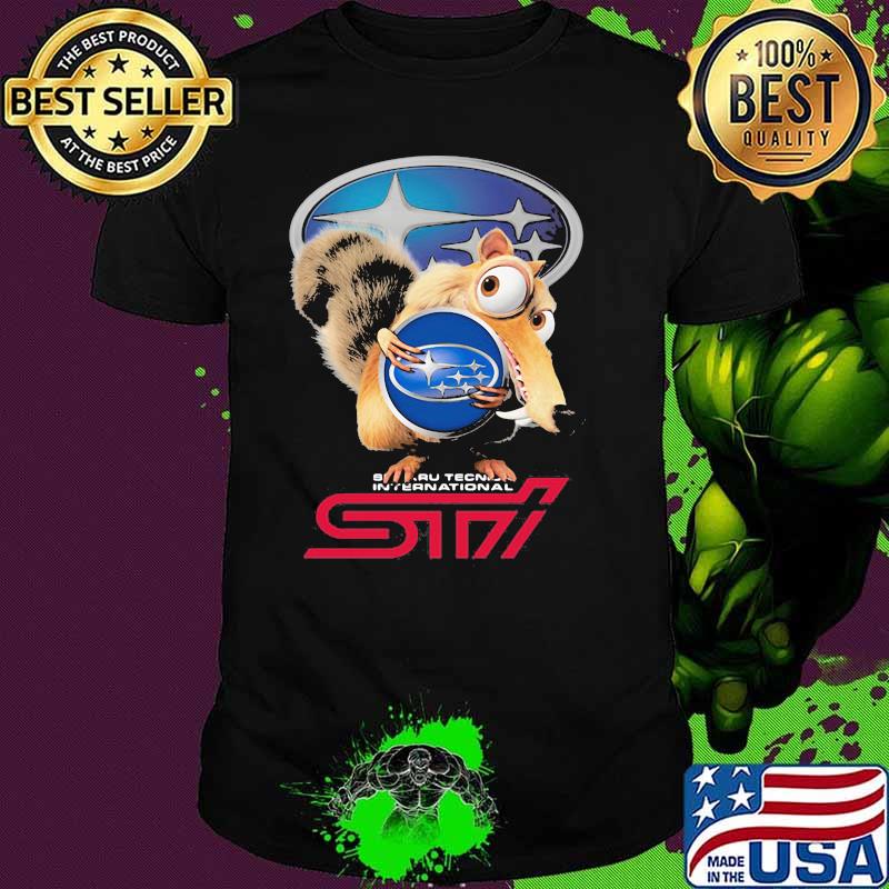 Squirrel W Nuts With Logo Sti International Shirt