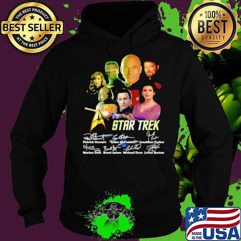 Star Trek Patrick Stewart Gates McFadden Jonathan Frakes Signatures Shirt Hoodie Star Trek Patrick Stewart Gates McFadden Jonathan Frakes Signatures Shirt Hoodie