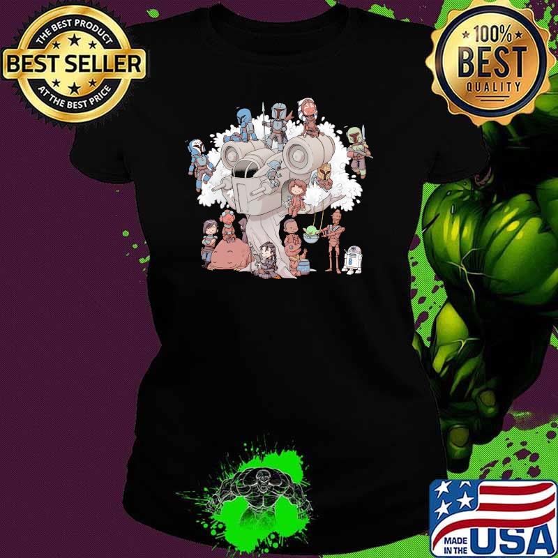 Star Wars Mandalorian Baby Yoda Shirt Ladies tee Star Wars Mandalorian Baby Yoda Shirt Ladies tee