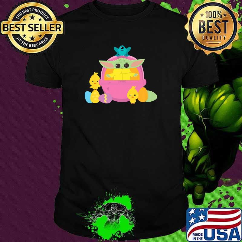 Star Wars The Mandalorian The Child Happy Easte baby yoda shirt