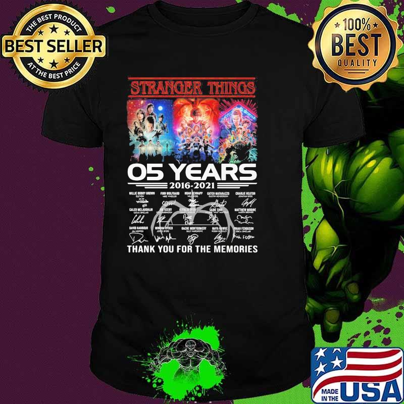 Stranger Things 05 Years Thank You For The Memories Shirt