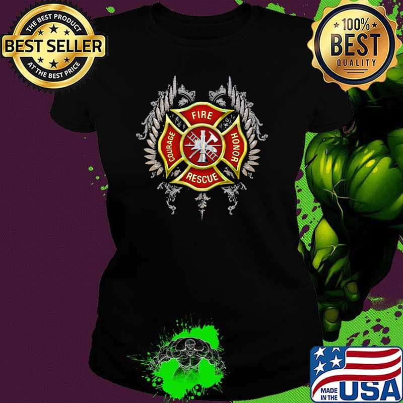 Symbol logo firefight courage rescue Ladies tee Symbol logo firefight courage rescue Ladies tee