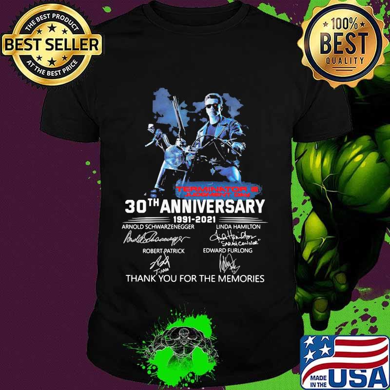 Terminator Two 30th Anniversary 1991 2021 Signature Shirt