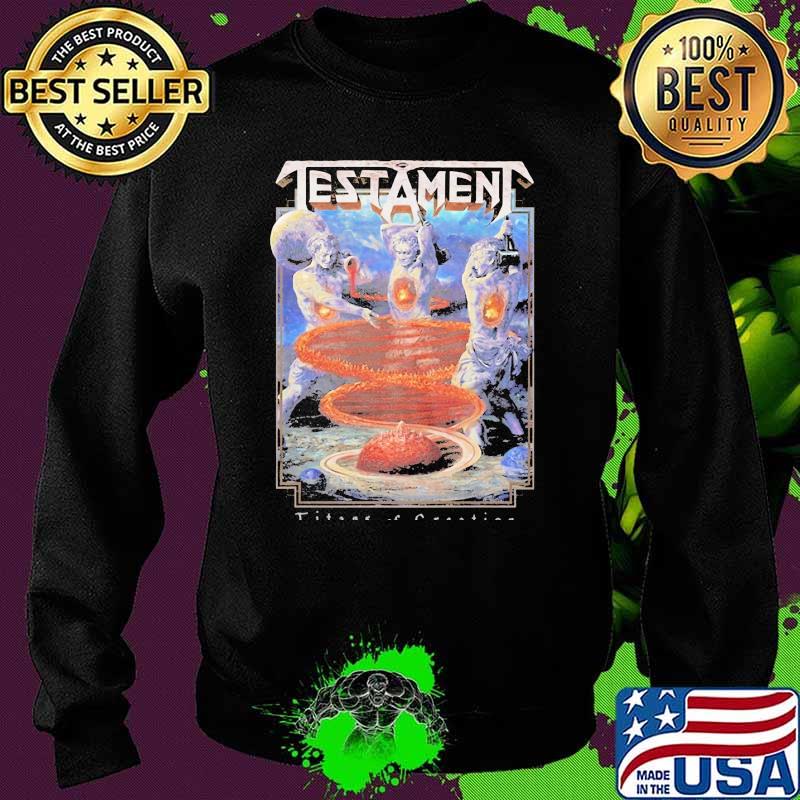 Testament Titans Of Creation Black Shirt Sweater Testament Titans Of Creation Black Shirt Sweater