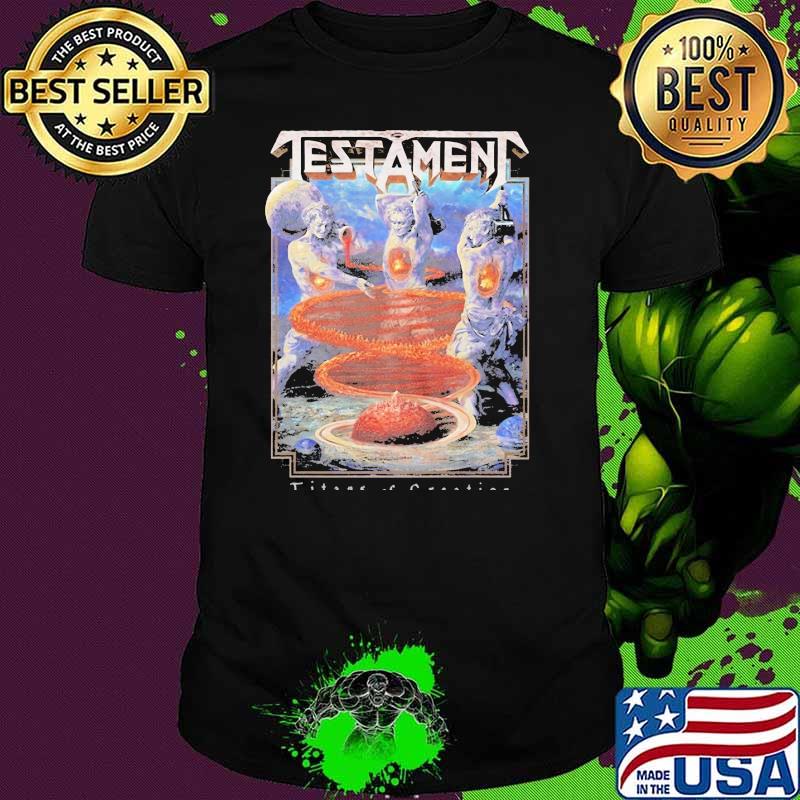 Testament Titans Of Creation Black Shirt Testament Titans Of Creation Black Shirt