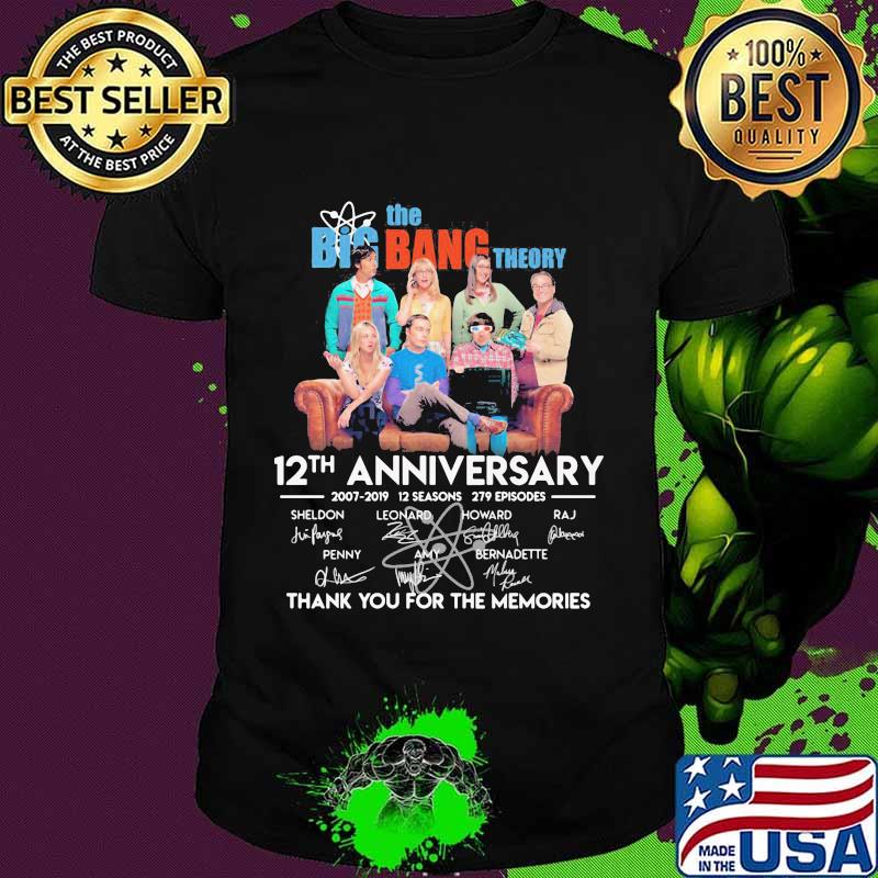 The Big Bangtheory 12th Anniversary 2007 20219 Signature Shirt