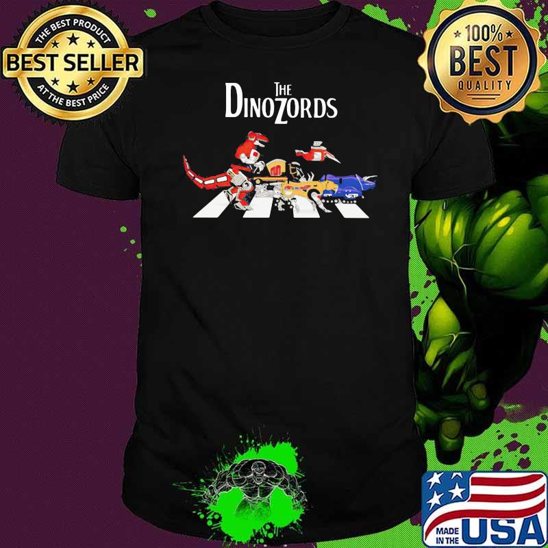 The Dinozords Abbey Road Cartoon Shirt