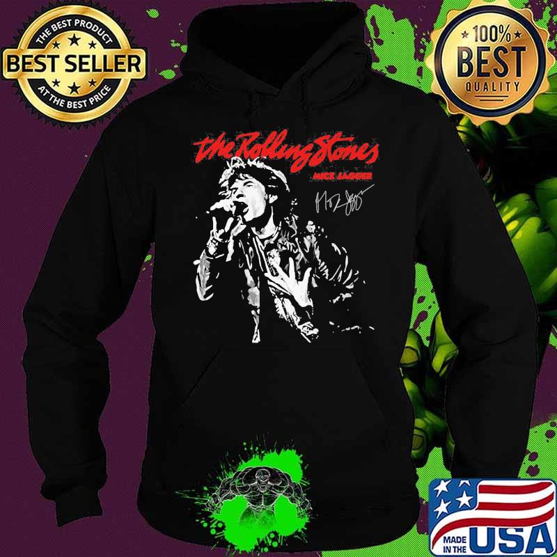 The Rolling Stones Mick Jagger Signature Shirt Hoodie The Rolling Stones Mick Jagger Signature Shirt Hoodie