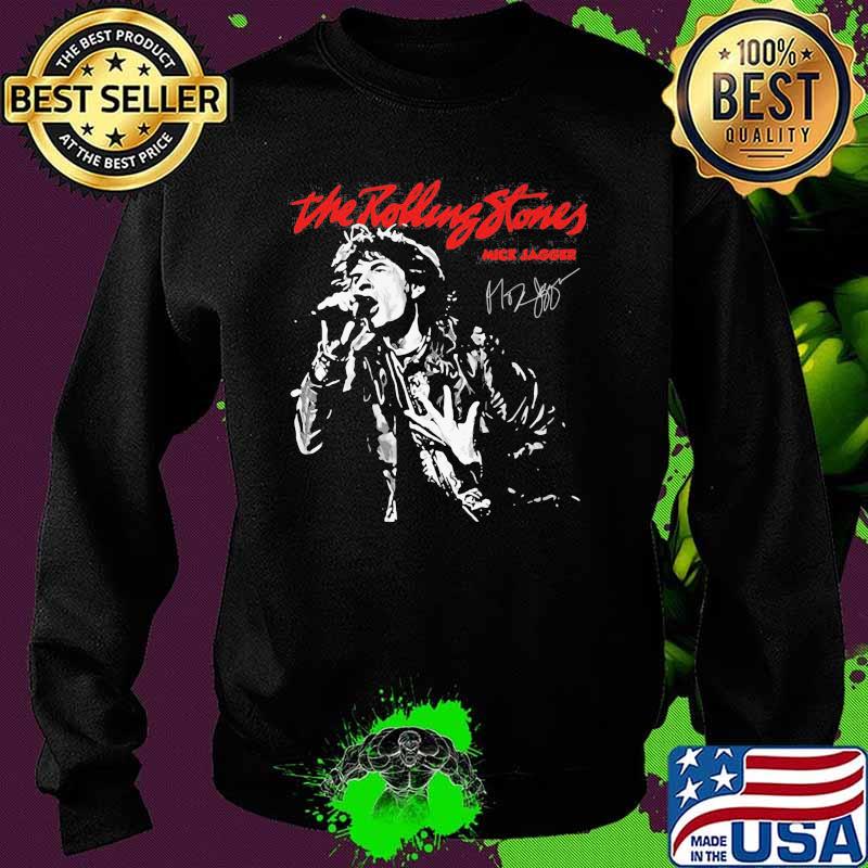 The Rolling Stones Mick Jagger Signature Shirt Sweater The Rolling Stones Mick Jagger Signature Shirt Sweater