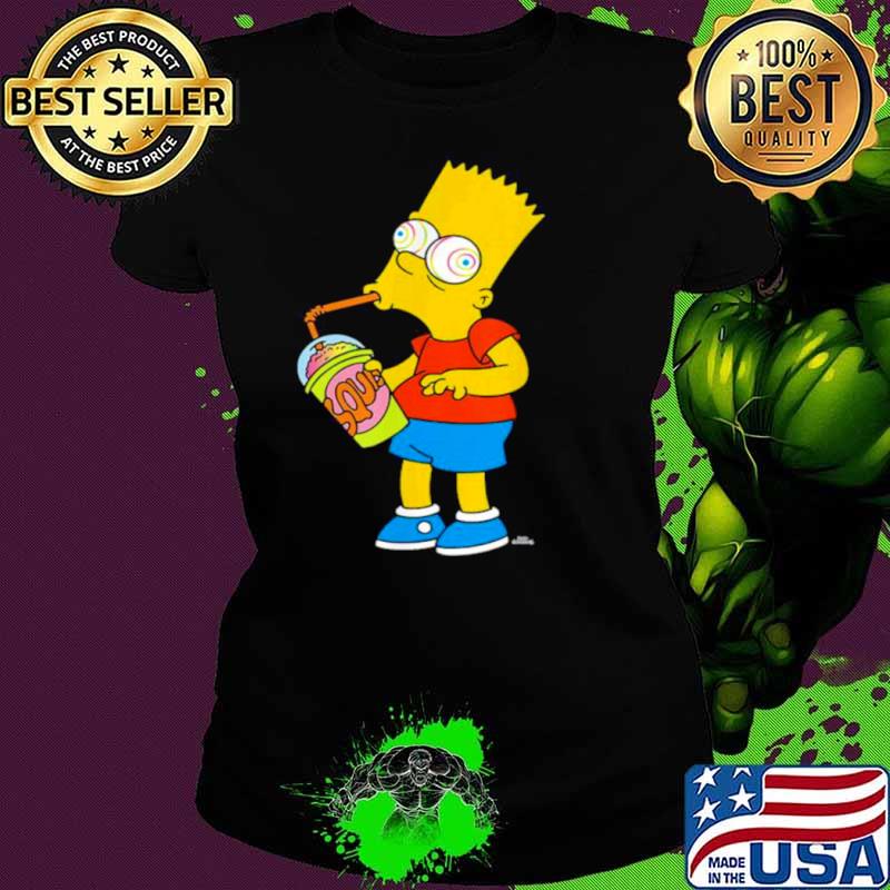 The Simpsons Bart Simpson Squishee Brain Freeze Shirt Ladies tee The Simpsons Bart Simpson Squishee Brain Freeze Shirt Ladies tee