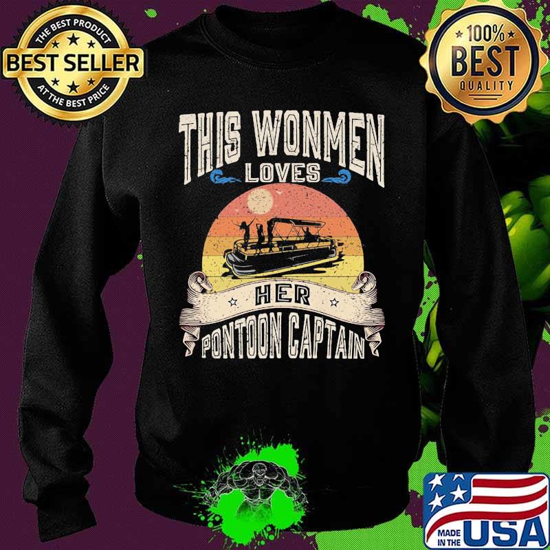 This Wonmen Loves Her Potoon Captain Vintage Sunset Shirt Sweater This Wonmen Loves Her Potoon Captain Vintage Sunset Shirt Sweater