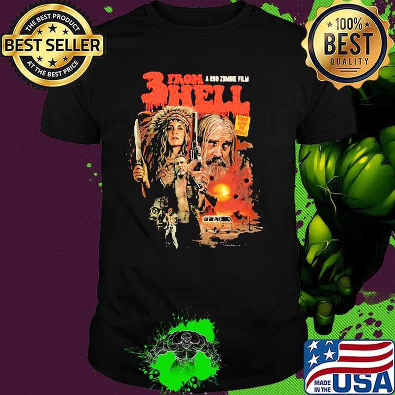 Three From A Rob Zombie Film Hell Devil’s Rejects Shirt