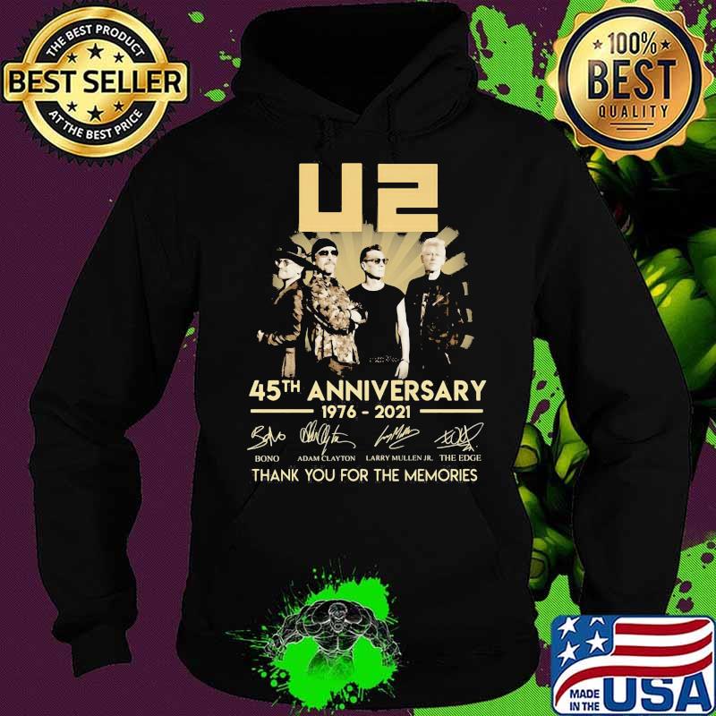 U2 45th Anniversary 1976 2021 Thank You For The Memories Signature Shirt Hoodie U2 45th Anniversary 1976 2021 Thank You For The Memories Signature Shirt Hoodie