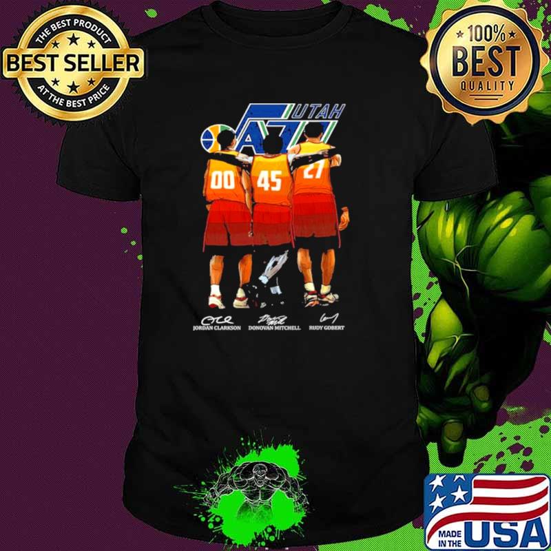 Utah Jazz Jordan Clarkson Donovan Mitchell And Rudy Gobert Signature Shirt