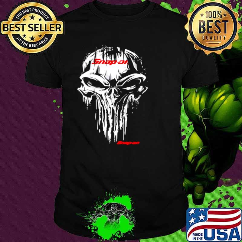 Punisher Skull With Logo Snapon Shirt