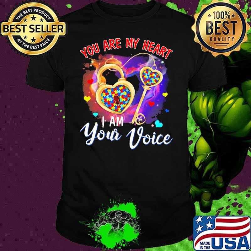 You Are My Heart I Am Your Voice Key Autism Shirt