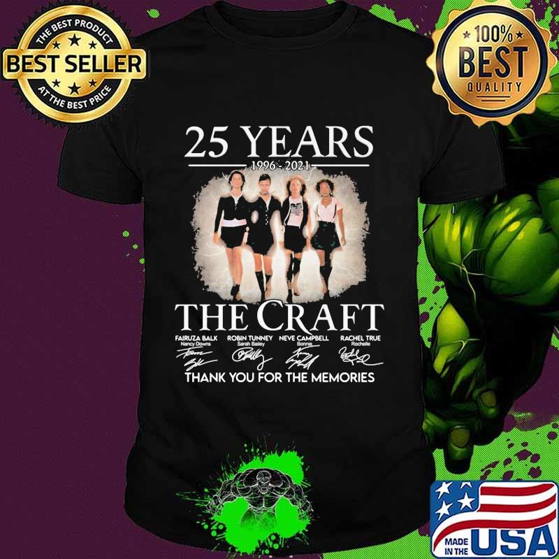 25 Years 1996 2021 The Craft Thank You For The Memories Signature Shirt