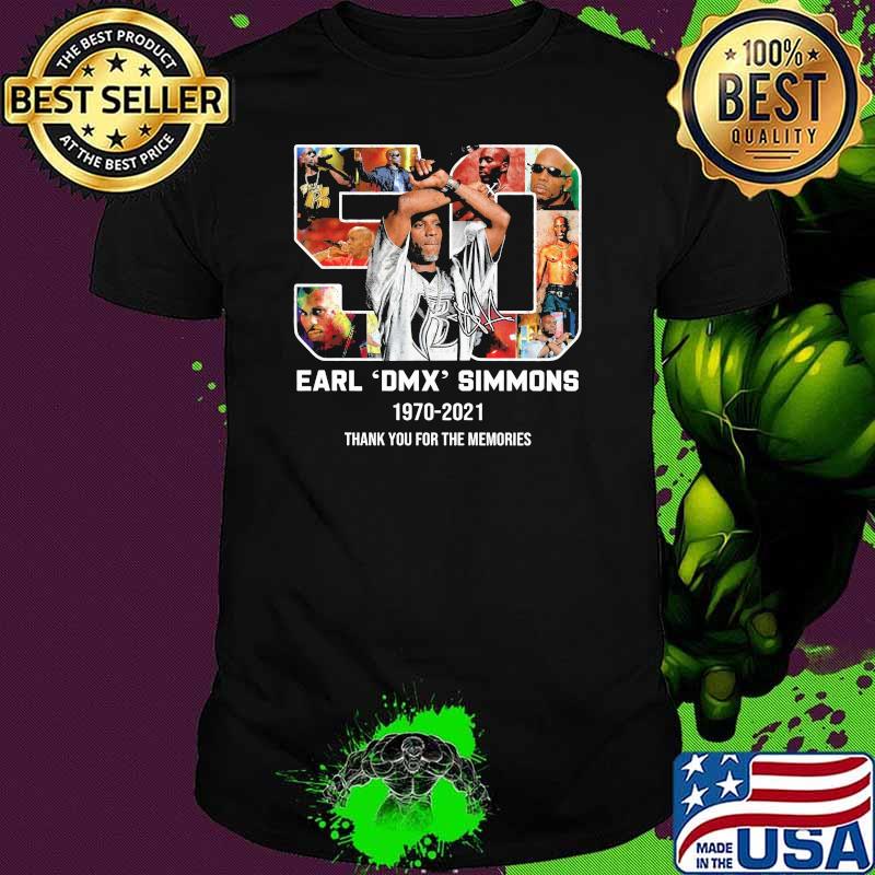50 Earl Dmx Simsons 1970 2021 Thank You For The Memories Signature Shirt