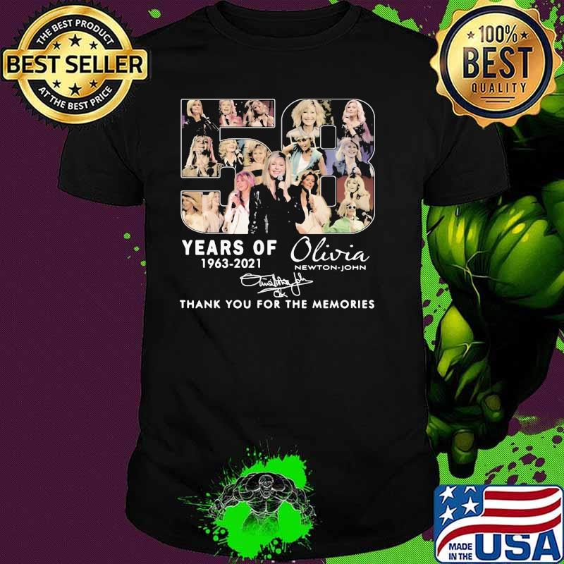 53 Years Of 1963 2021 Olivia Thank You For The Memories Signature Shirt