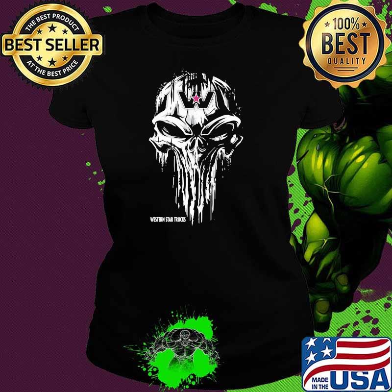 Punisher With Western Star Trucks Shirt Ladies tee Punisher With Western Star Trucks Shirt Ladies tee