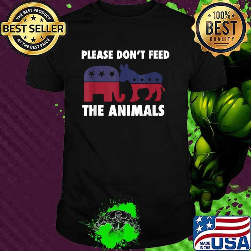 Libertarian Political Please Don't Feed The Animals Logo Election Shirt