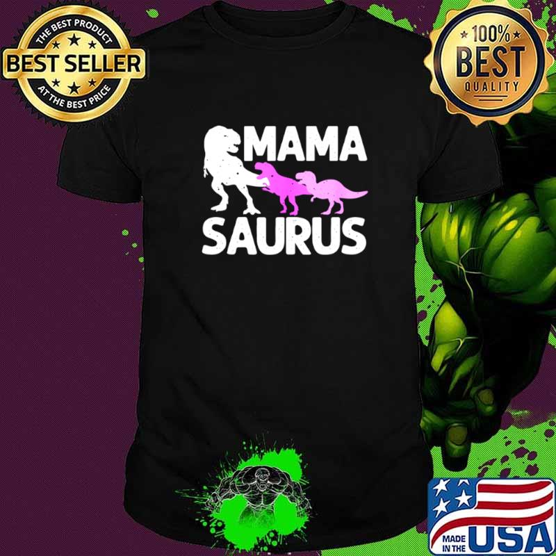 Mama Saurus For Mommy Dinosaur Mom Of Twins shirt