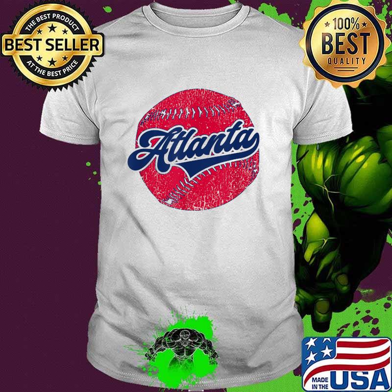 Atlanta Baseball ATL Distressed Game Day Brave Shirt
