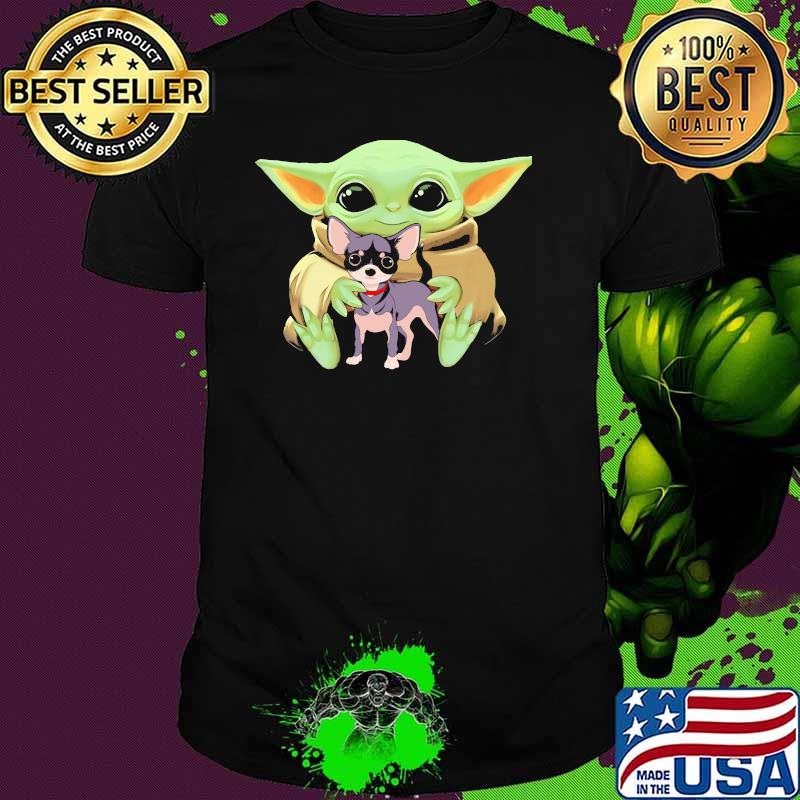 Baby Yoda Hug Chihuahua Dog Shirt