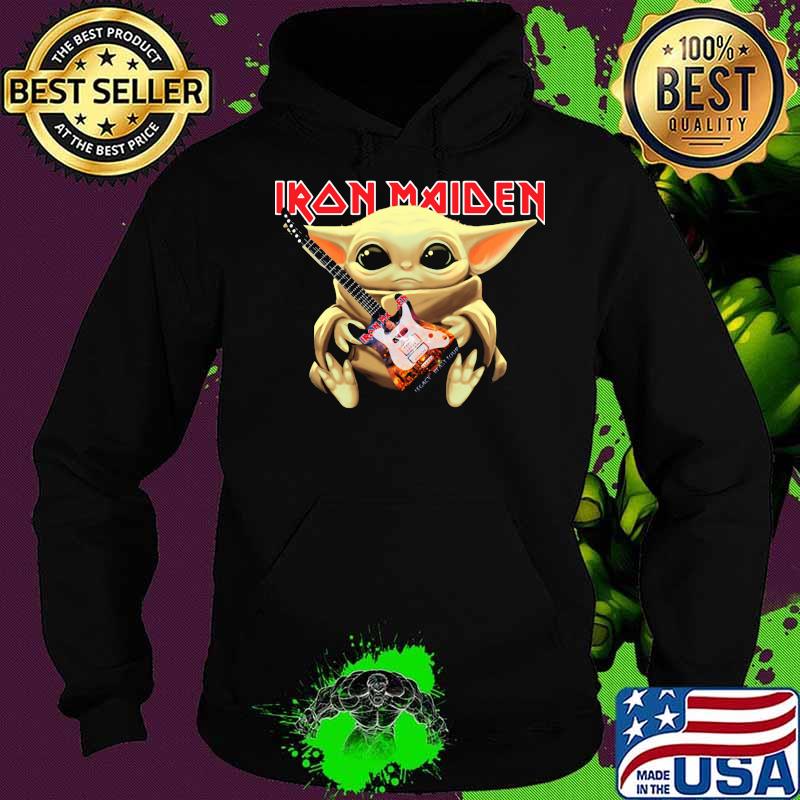 Baby Yoda Play Guitar Iron Maiden Shirt Hoodie Baby Yoda Play Guitar Iron Maiden Shirt Hoodie