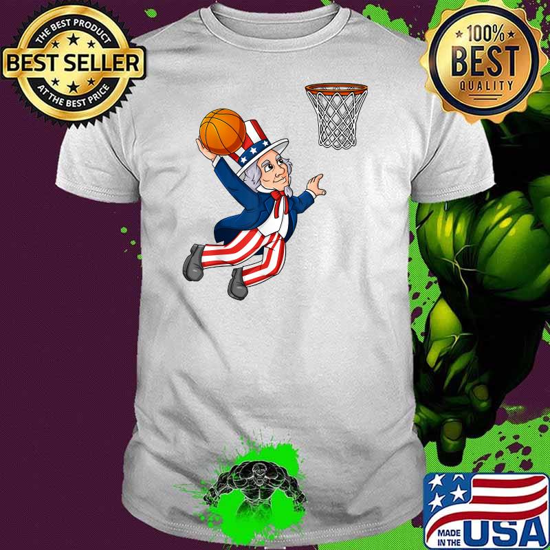 Basketball Uncle Sam 4th Of July Election Shirt