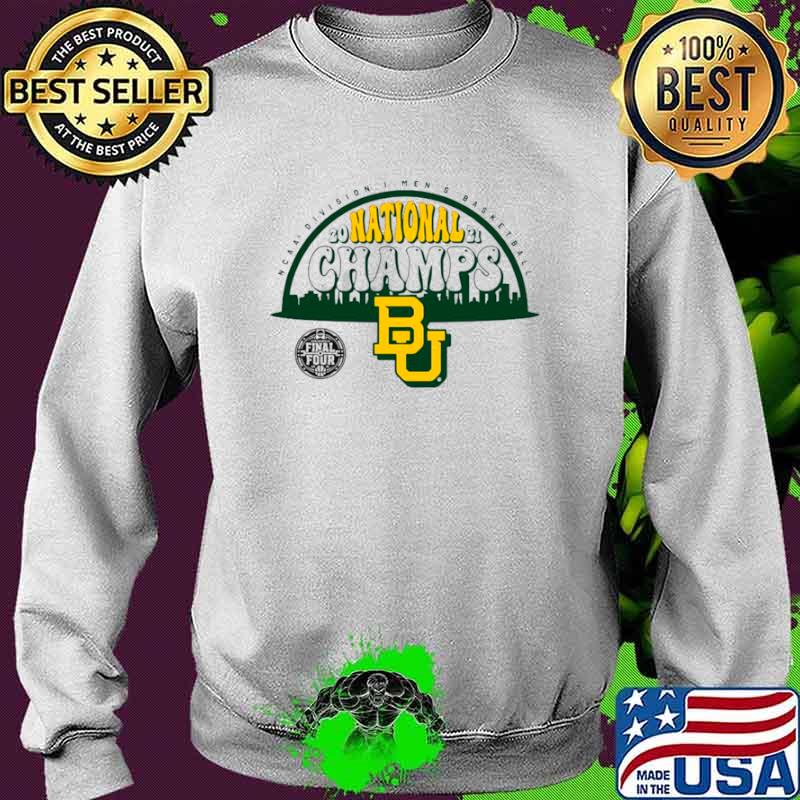 Baylor Bears Fanatics Branded 2021 NCAA Men’s Basketball National Champions Screen Space Dye Sweater Baylor Bears Fanatics Branded 2021 NCAA Men’s Basketball National Champions Screen Space Dye Sweater