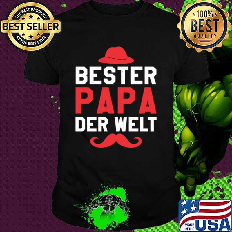 Bester Papa der Welt Vater Vatertag Langarmshirt Shirt