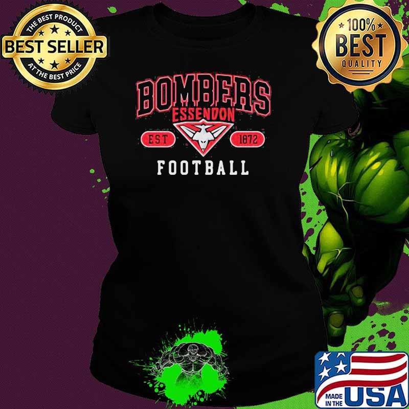 Bombers Essendon Football 1872 Shirt Ladies tee Bombers Essendon Football 1872 Shirt Ladies tee