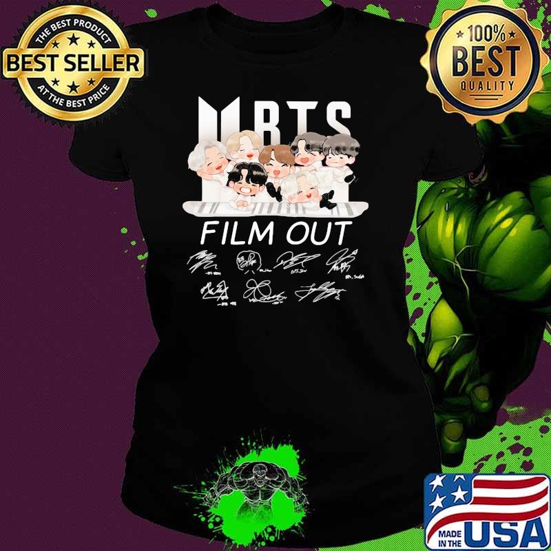 BTS Film Out Signature Shirt Ladies tee BTS Film Out Signature Shirt Ladies tee