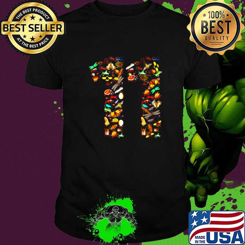 Bugs 11th Birthday Years Old Boy Girl Kid shirt