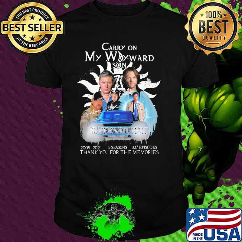 Carry On My Wayward Son Thank You For The Memories Signature Shirt