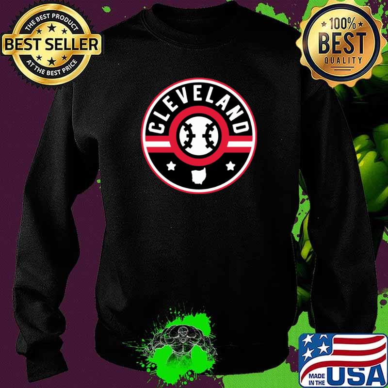 Cleveland Baseball Stars and Stripes Ohio Map Outline Shirt Sweater Cleveland Baseball Stars and Stripes Ohio Map Outline Shirt Sweater