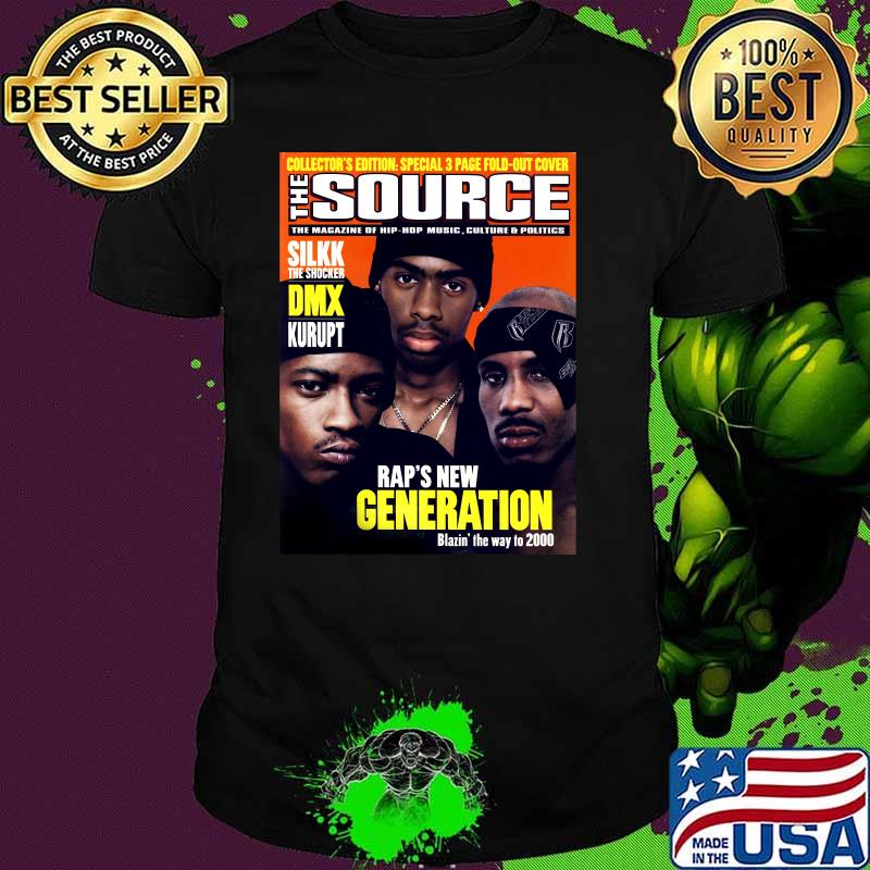 Collector Edition Special 3 Page Fold Out Cover The Source Silk The Shocker DMX Kurupt Rap’s New Generation Blazin The Way To To 2000 Shirt
