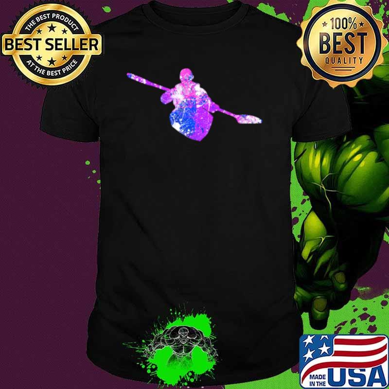 Colorful Purple Kayaking Shirt