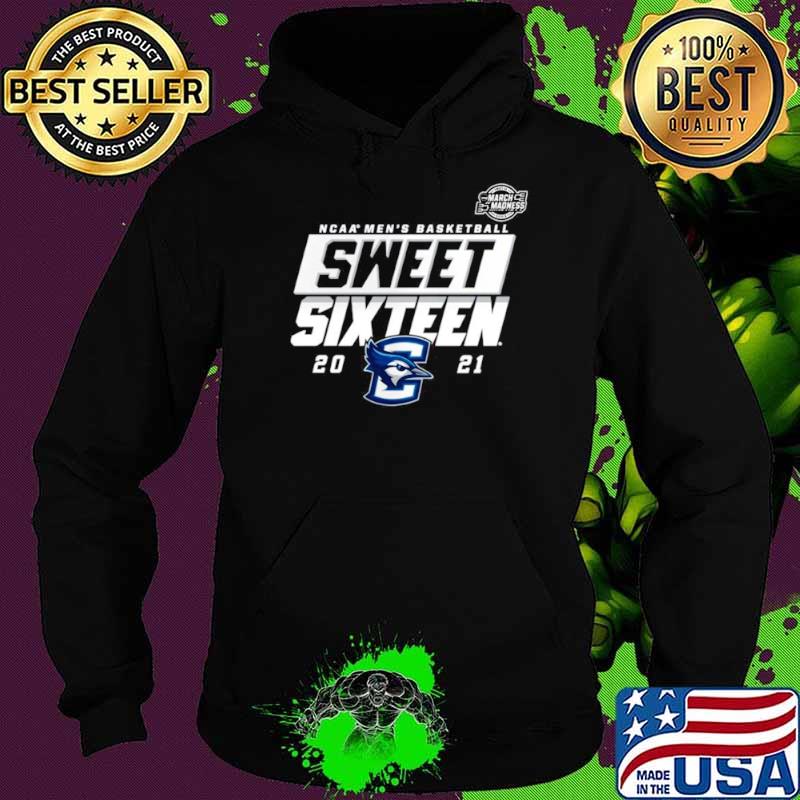 Creighton Bluejays 2021 NCAA Men’s Basketball Tournament March Madness Sweet 16 Bound High Post Hoodie Creighton Bluejays 2021 NCAA Men’s Basketball Tournament March Madness Sweet 16 Bound High Post Hoodie