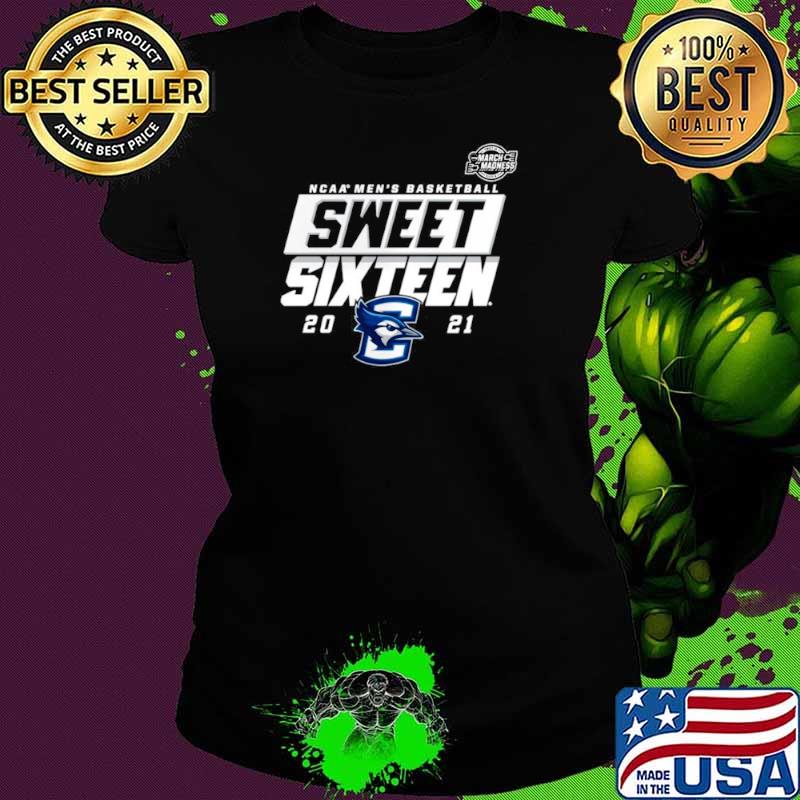 Creighton Bluejays 2021 NCAA Men’s Basketball Tournament March Madness Sweet 16 Bound High Post Ladies tee Creighton Bluejays 2021 NCAA Men’s Basketball Tournament March Madness Sweet 16 Bound High Post Ladies tee