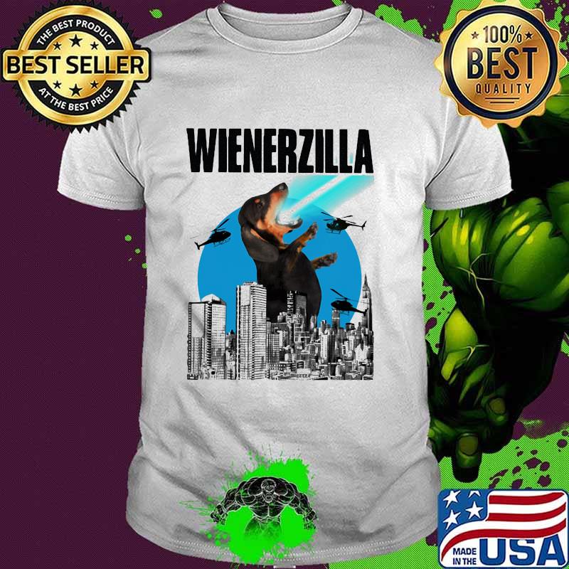 Dachshund Wienerzilla Blue Moon Shirt
