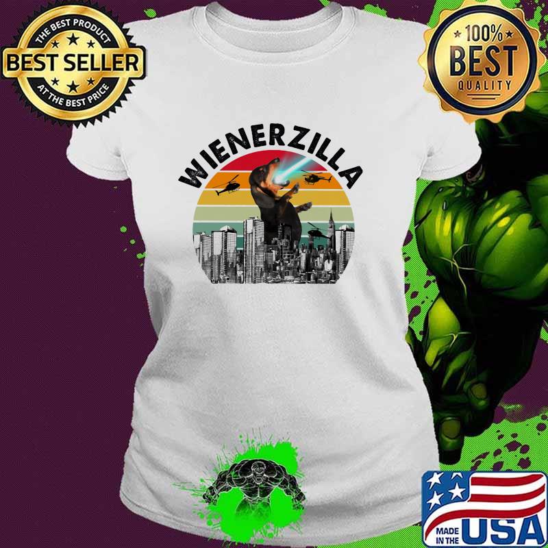 Dachshund Wienerzilla Vintage Shirt Ladies tee Dachshund Wienerzilla Vintage Shirt Ladies tee