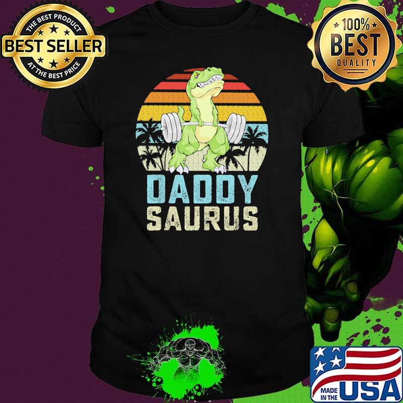 Daddy Saurus Vintage Weight Lifting Shirt
