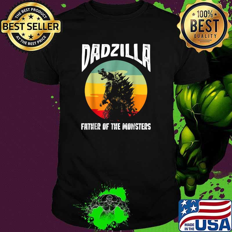 Dadzilla Father Of The Monsters Vintage Sunset Shirt Dadzilla Father Of The Monsters Vintage Sunset Shirt