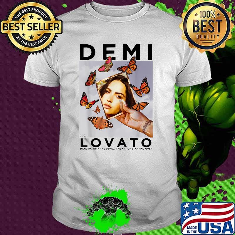 Demi Lovato Danginc With The Devil The Art If Starting Over Butterflies Shirt